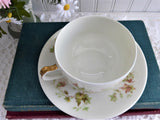French Haviland Limoges Cup And Saucer 1920s Foliage Leaves Antique France