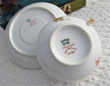 French Haviland Limoges Cup And Saucer 1920s Foliage Leaves Antique France