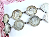 King George V Silver Threepenny Bits Silver Coin Bracelet Coins 1915-1935 England
