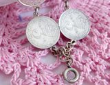 King George V Silver Threepenny Bits Silver Coin Bracelet Coins 1915-1935 England