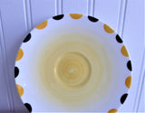 Shelley Art Deco Saucer Only Yellow Black Dots Regent 1930s Spare Part No Cup