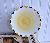 Shelley Art Deco Saucer Only Yellow Black Dots Regent 1930s Spare Part No Cup