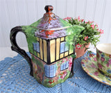 Royal Winton Hot Water Pot Ye Olde Inne Vintage Cottage Ware 1930s Rubian Ware Teapot