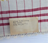 Dish Towel 1930s Tea Towel Hand Made Embroidered Silver Cloth USA Artisan