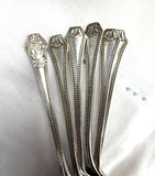 George V Silver Jubilee 6 Sterling Silver Spoons Wilmot Birmingham 1935 England Coffee Tea