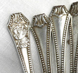 George V Silver Jubilee 6 Sterling Silver Spoons Wilmot Birmingham 1935 England Coffee Tea