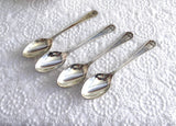 George VI 1937 Coronation Silver Tea Spoons Set Of 4 Coffee Spoons Alex Clark Ltd.