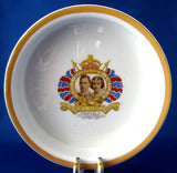 Shelley 1937 Coronation Bowl Baking Dish King George VI Royal Baby Bowl