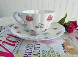 Shelley Cup And Saucer Rose Pansy Forget-Me-Not Ludlow Chintz