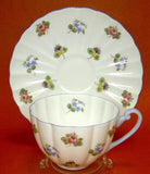 Shelley Cup And Saucer Rose Pansy Forget-Me-Not Ludlow Chintz