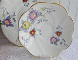 Rosina England Cup and Saucer With Plate Art Deco Stylized Floral 1948-1952