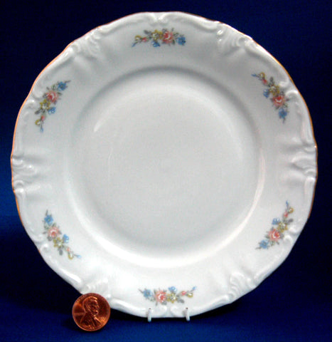 Salad Plate Winterling Bavaria Mayerling Floral Swags 8 Inches 1940s Porcelain