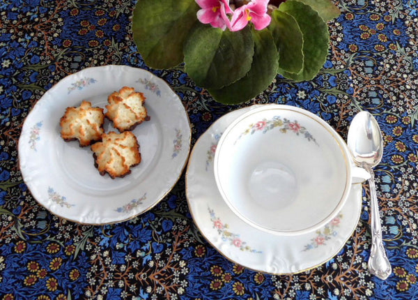 Winterling Mayerling Cup Saucer Plate Bavaria Pastel Floral 1940s
