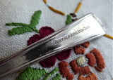 Pickle Fork Buffalo Athletic Club Hotel Silver Olive Fork  National Silver Plate 1950s