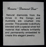 Earrings Diamond Dust Posts 1950s Retro Gold Hoops Lucite Box Natural Diamonds