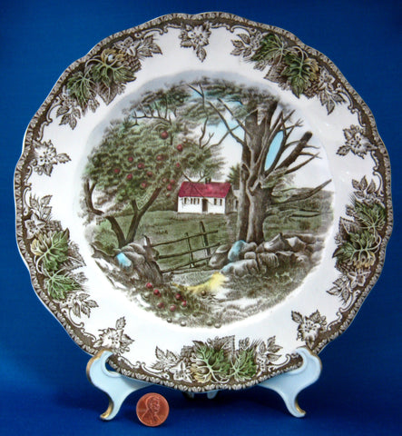 Johnson Brothers Friendly Village Luncheon Plate Sugar Maples English Made 1950-1960s
