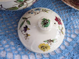 Johnson Brothers Wakefield Teapot English 1950s Transferware Floral Windsor Ware
