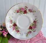 Paragon Cup And Saucer Sweet Williams English Flowers Series Elizabeth Warrant 1960s