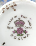 Rose And Violet Chintz Cup And Saucer Rosina 1950s Pink Purple