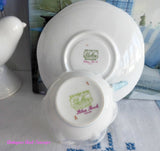 Shelley China Dainty Shape Blue Rock Cup and Saucer England Bone China