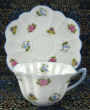 Shelley Cup and Saucer Stratford Shape Rose Pansy Forget-Me-Nots Chintz