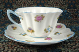 Shelley Cup and Saucer Stratford Shape Rose Pansy Forget-Me-Nots Chintz