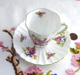 Shelley Tall Demitasse Cup And Saucer Marriage Tall Dainty And Ludlow Floral Bouquets