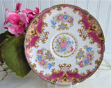Pink Sheraton Shelley England Cup and Saucer Gainsborough Shape 1950s Pedestal