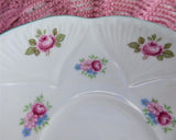 Cup And Saucer Shelley China Tall Dainty Rosebud Demitasse 1950s Coffee