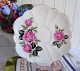 Shelley England Pink Rose Cappers Rose Cup And Saucer Stratford Shape 1959-1966
