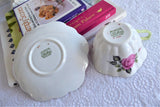 Shelley England Pink Rose Cappers Rose Cup And Saucer Stratford Shape 1959-1966