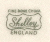 Shelley Cup Saucer Plate Gainsborough Floral Blue Trim Teacup Trio