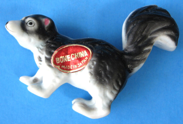 Skunk Family Figurines Bone China Set Of Four Original Box And