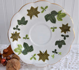 Leaves Cup And Saucer Maples Alder Royal Standard 1950s Bone China