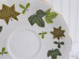 Leaves Cup And Saucer Maples Alder Royal Standard 1950s Bone China