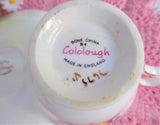 Cup and Saucer Colclough Pink And Yellow Floral 1950s English Teacup