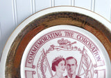 Plate Coronation Queen Elizabeth II Collingwood Canada 1953 Red And Gold