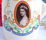 Mug Queen Elizabeth II Coronation 1953 Maddock Famous Photo Royal Commemorative