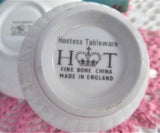 Cup And Saucer Blue Forget Me-Nots 1960s Small Teacup English Bone China