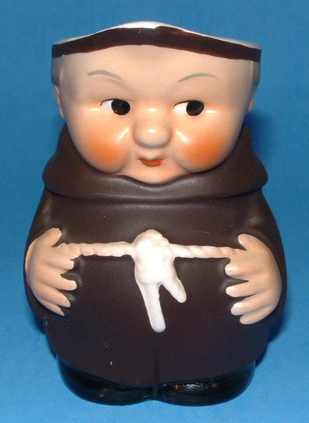 Friar Tuck Goebel Pitcher West Germany Black Shoes Orig Label 4