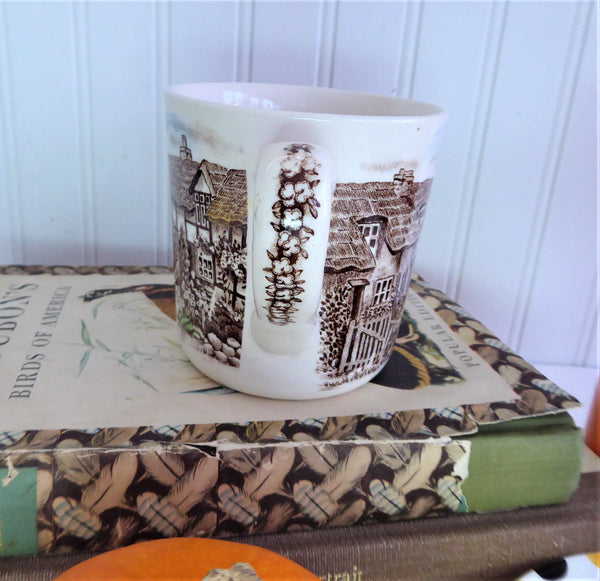 Olde English Countryside Mug Johnson Brothers Brown Transferware 8 Oz Antiques And Teacups