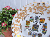 Paragon Cup And Saucer Canadian Coats Of Arms Emblems Gold Overlay Warrant