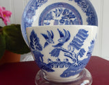 Blue Willow Cup And Saucer Willow 1960s Teacup North Staffordshire Ridgway