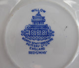 Blue Willow Cup And Saucer Willow 1960s Teacup North Staffordshire Ridgway
