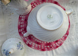 Teapot Blue Forget Me Nots Large 1960s Royal Adderleys English Bone China