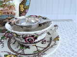 Sleek Vintage Tea Strainer Over The Cup 1960s England Kent A1 Silver Plate