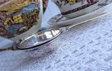 Sleek Vintage Tea Strainer Over The Cup 1960s England Kent A1 Silver Plate