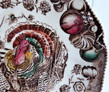 His Majesty Turkey Cup And Saucer Johnson Brothers 1960s Fruit Nuts Made In England