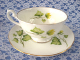 Shelley China England Celandine Cup And Saucer 1963 Lincoln Shape Yellow Wildflowers