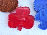Cookie Cutters 6 Plastic Turkey Leaf Gingerbread Folks Shamrock 1950-1980s Assorted